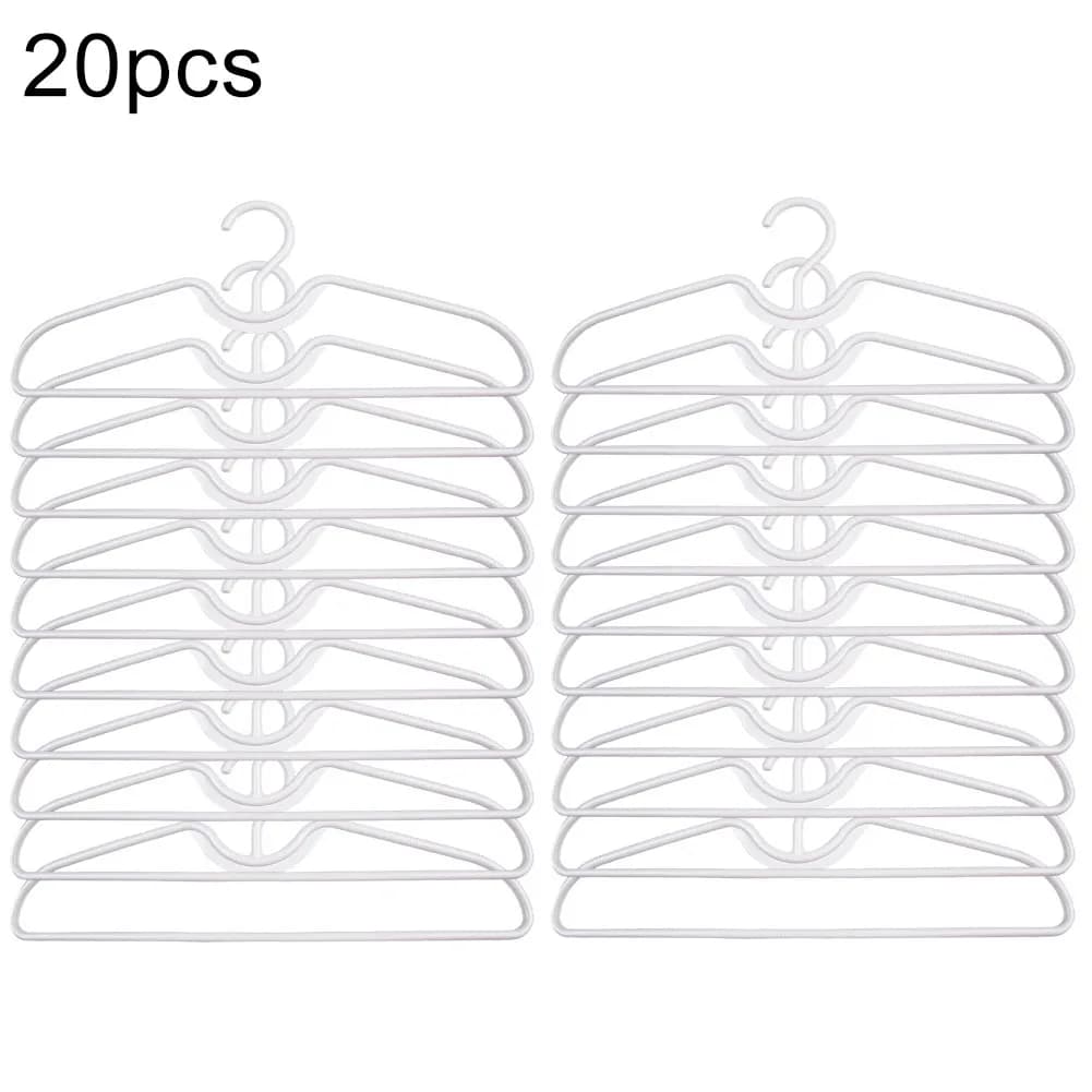 Appendiabiti in plastica antiscivolo a collo corto Risparmia spazio verticale Appendiabiti in plastica antiscivolo a collo corto Risparmia spazio verticale