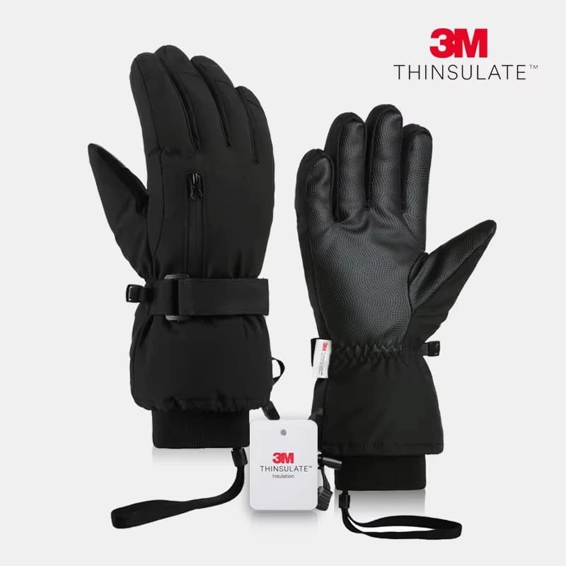Guanti caldi da moto invernali Guanti da ciclismo impermeabili Touch screen antivento Sport all'aria aperta Sci Guanti a dita intere unisex