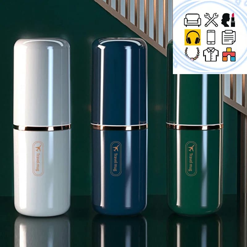 Portaspazzolino da Viaggio Portatile, Contenitore per Dentifricio, Custodia Organizer per Articoli da Toilette, Nuovo Design Creativo