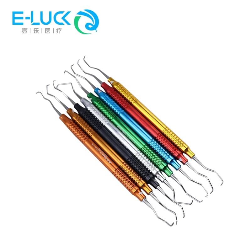 Denti Scaler Gracey Curette Periodical Kit Bone Curette Perio Dentale Tool Oral Hygiene Tooth Whitening 7 pcs