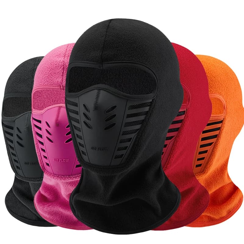 Maschera invernale calda per moto antivento Maschera per motocross Maschera Cs Passamontagna in pile termico per bicicletta calda per esterni