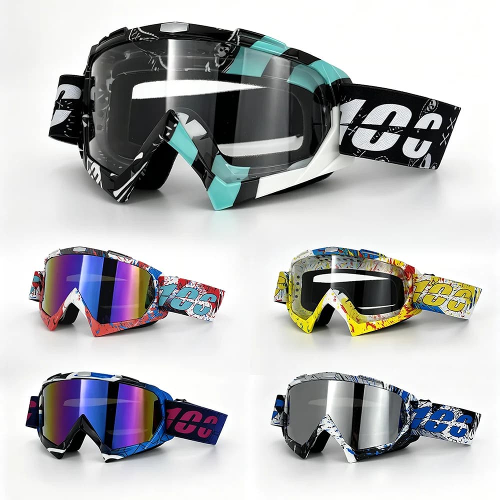 Occhiali da Sci per Sport Invernali, Protezione UV, Antiappannamento, per Uomo e Donna, Ideali per Snowboard e Sport sulla Neve