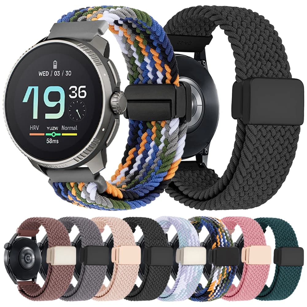 Cinturino orologio elastico intrecciato per SUUNTO 5 9 PEAK PRO DLC Bracciale ad anello in nylon Correa SUUNTO Ocean/RACE S/VERTICAL Smartwatch Band