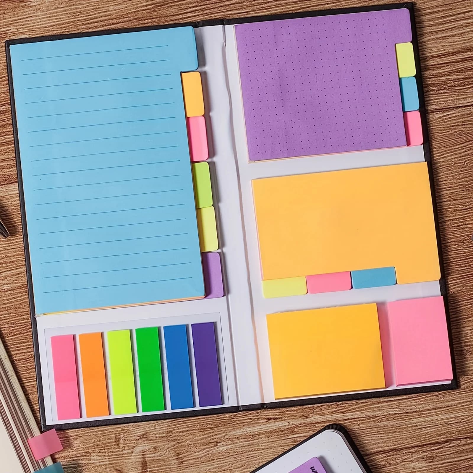 Set di adesivi colorati per scrapbooking 410 fogli Planner Sticky Notes Libro Adesivi Taccuini memo Set Forniture di cancelleria per ufficio scolastico