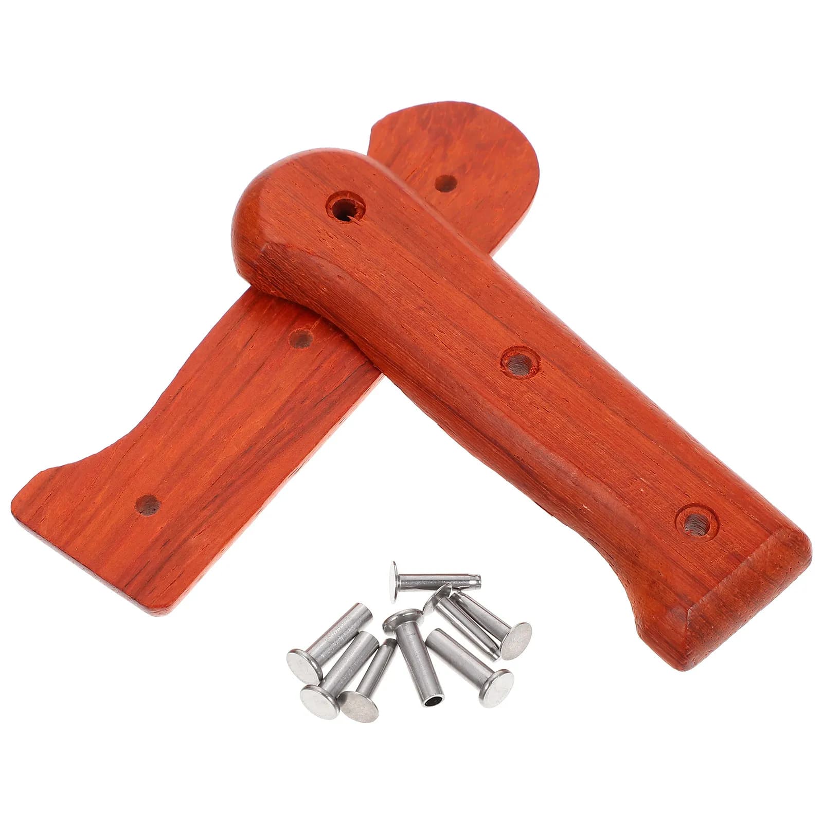 Set of 1 Spare Parts for Kitchen Knife, Ergonomic Wood Grip, Comfortable Kitchen Knife Grip, Knife Accessories