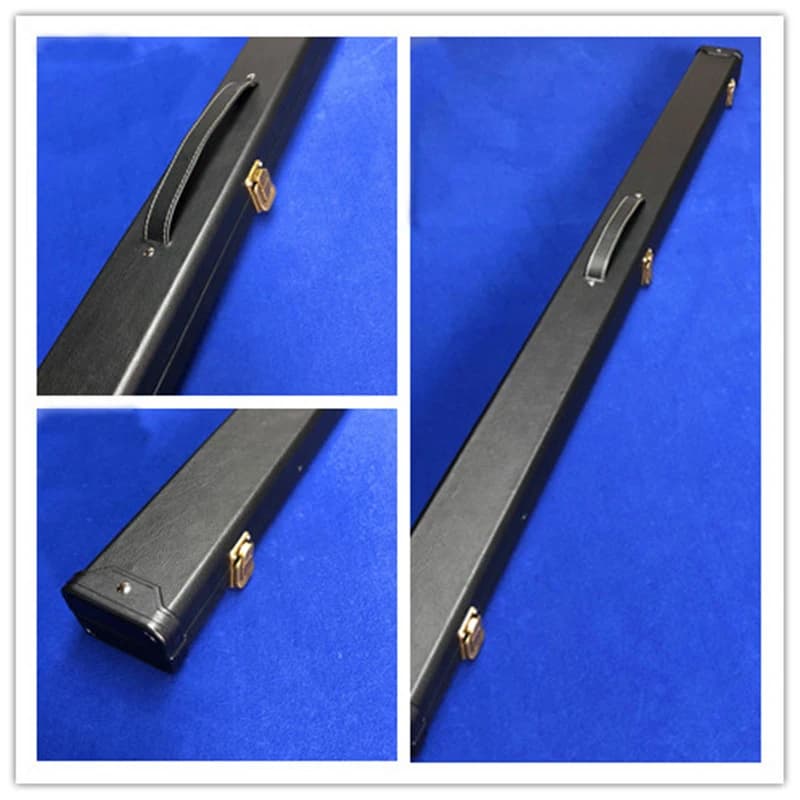 Set stecche da biliardo in due pezzi all'ingrosso Legno di frassino Ebano 57 pollici con giunto 3/4 in acciaio inossidabile Punte da 9 mm 10 mm 11,5 mm - 25 stecche per scatola