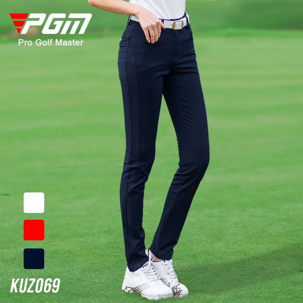 PGM Women Elastic Quick Dry Golf Pants Ladies Slim High Waist Trousers Women Anti-sweat Soft Sweatpants Sport Training Trousers