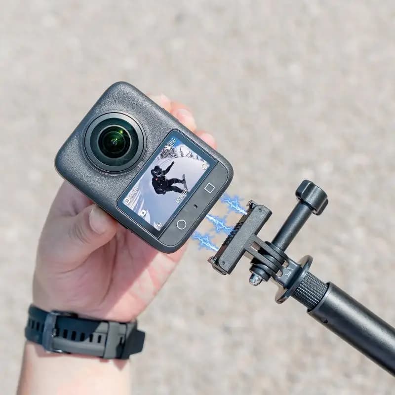 Adattatore Magnetico a Due Artigli con Filettatura 1/4 per Action 5Pro 4 3, Porta Universale per Osmo Action 6 NANO, Accessori Magnetici per Fotocamera