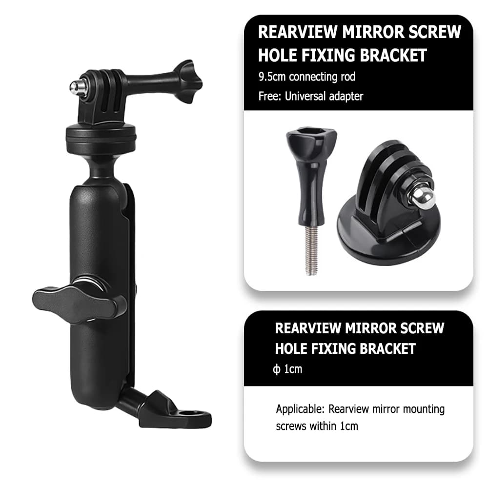 Supporto Manubrio Bici in Alluminio 2026 per GoPro Hero 13 12 11 10 Insta360 SJCAM SJ4000 AKASO DJI Osmo Action Camera - Accessori