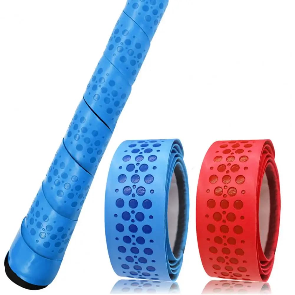 Nastro adesivo per mazza da baseball da 2 pezzi Nastro antiscivolo per impugnatura sportiva da 1,75 mm per golf, tennis, softball, hockey, racchette, mazza da baseball, impugnatura avvolgente