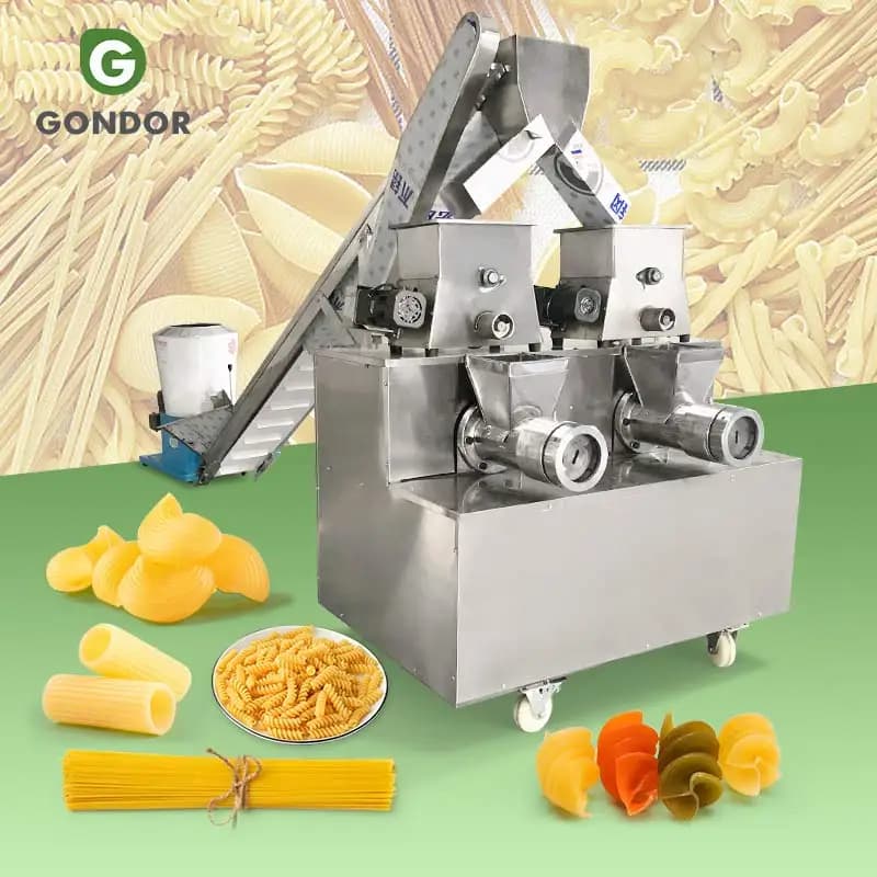 Macchina Compatta Automatica Italiana da 100kg per la Produzione di Pasta, Spaghetti, Maccheroni e Banane di Pasta