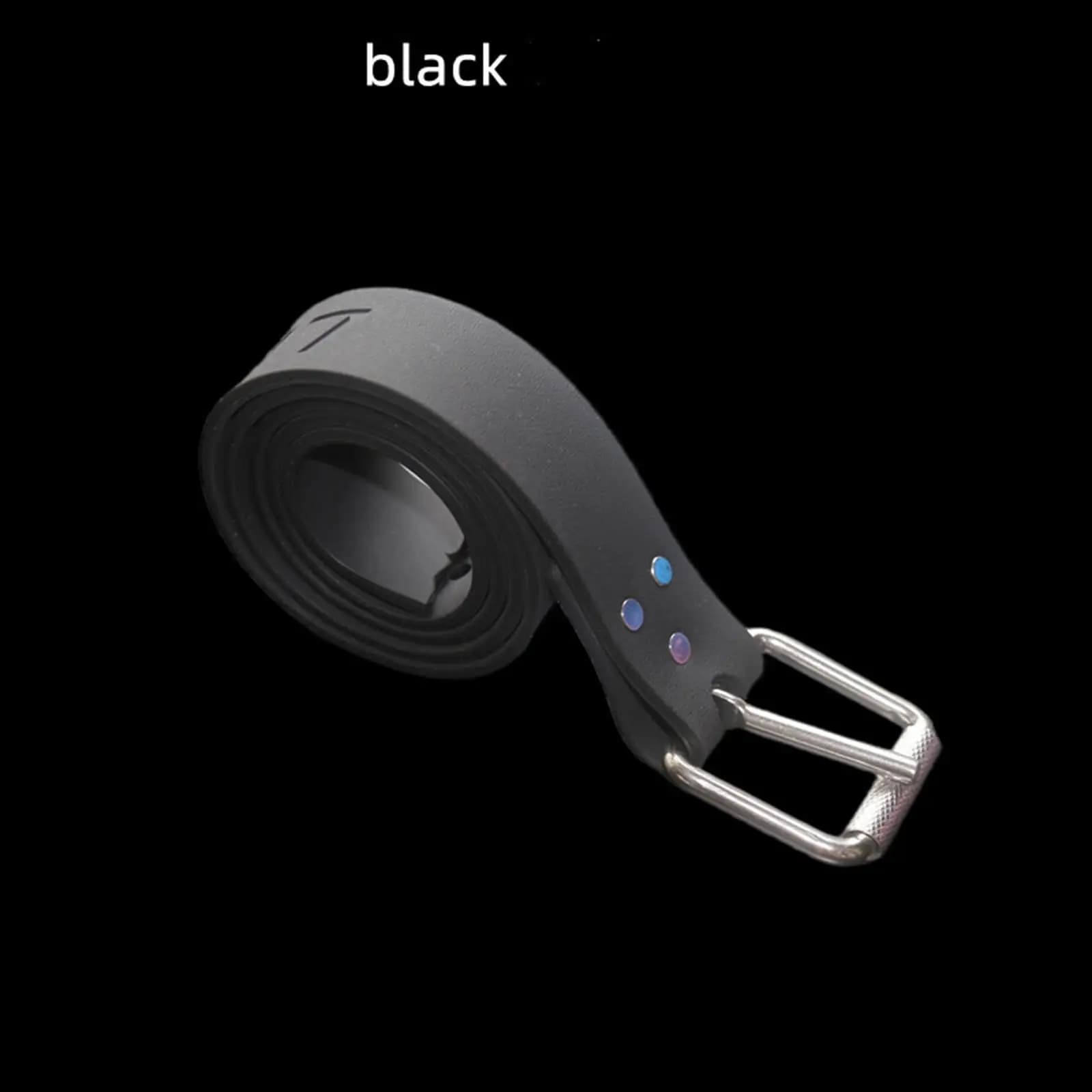 Scuba Diving Weight Belt Silicone Strap Quick Release Buckle Diving Waist Belt for Freediving Snorkeling