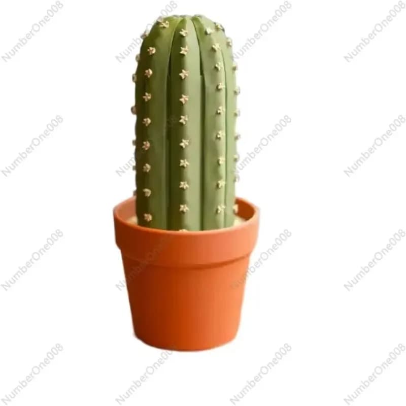 Set di Scacchi con Cactus Stampato in 3D, Decorazione da Scrivania Pieghevole, Facile da Pulire, Regalo di Natale per Casa e Ufficio