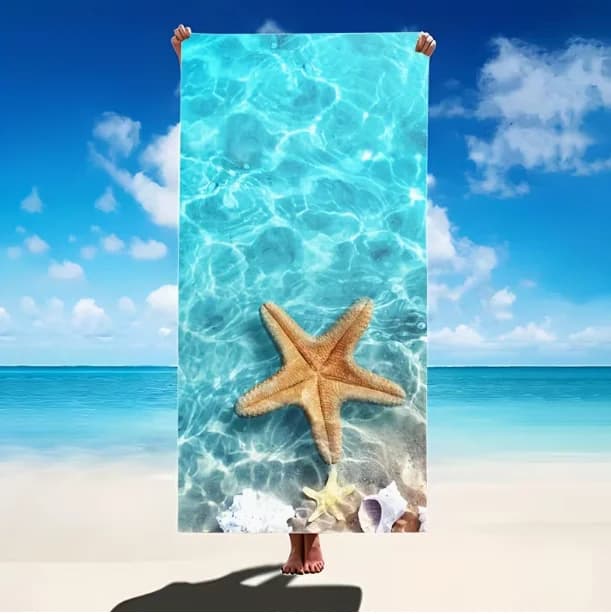 Telo Mare Super Grande con Motivi Geometrici Vivaci di Foglie e Fiori, Leggero e Portatile, Adatto per Spiaggia, Campeggio e Viaggi