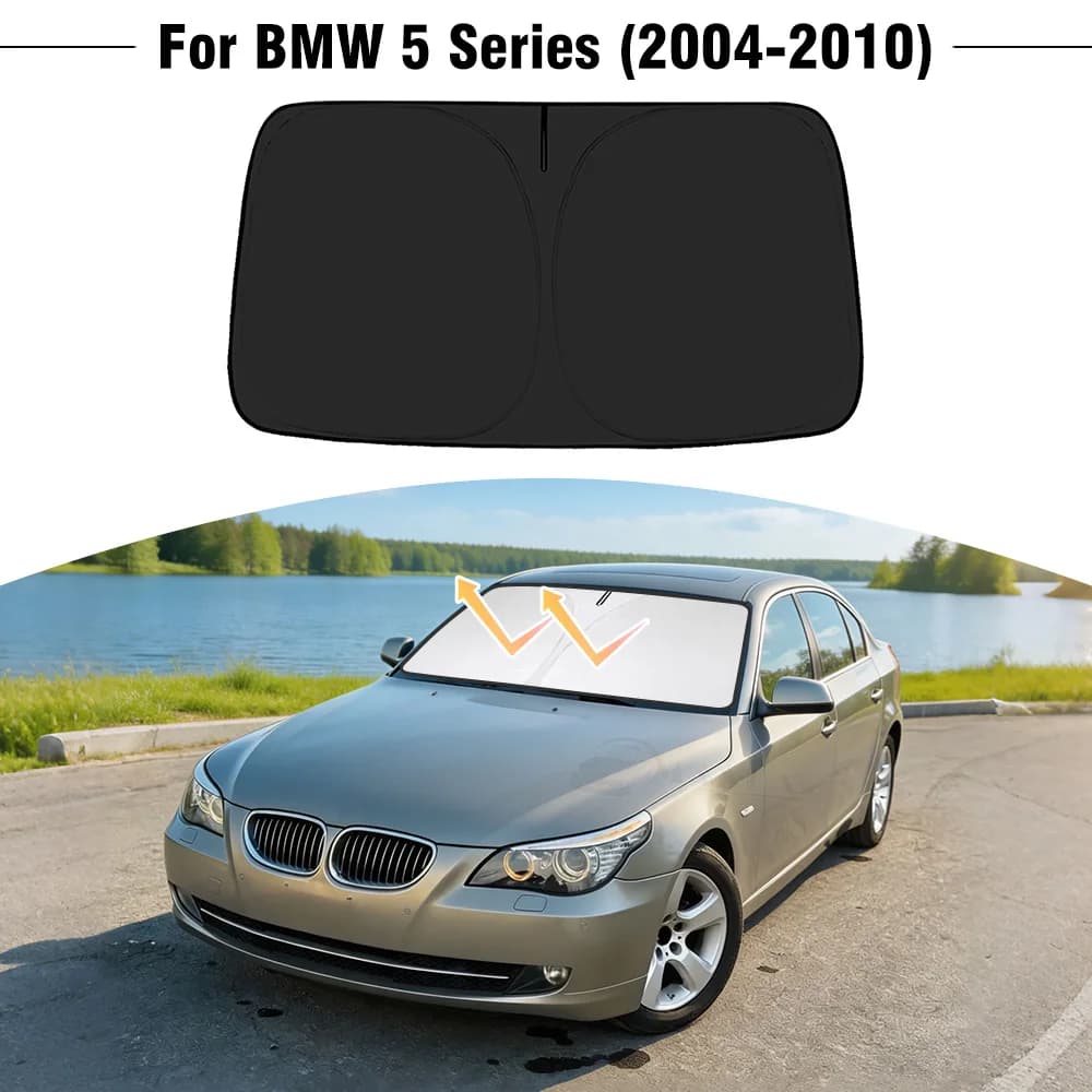 Parasole per Parabrezza BMW Serie 5 2004-2010, Copertura Protettiva UV per Finestrino Anteriore, Accessori Auto