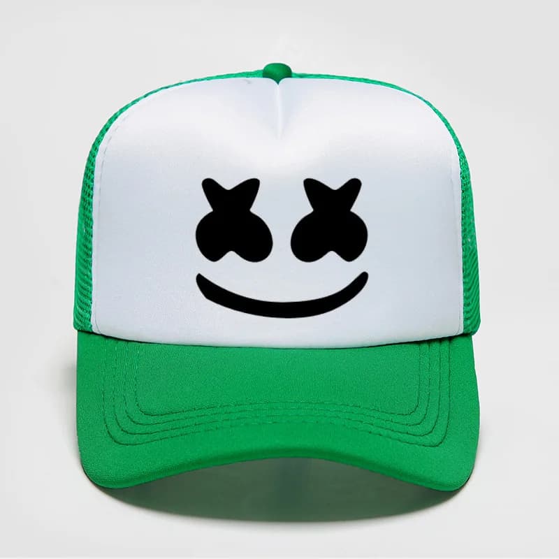 Baseball Hats on the Net with Fashion Cartoon Motives, Unisex, Snapback Hip Hop Hat, DJ Marshmallow Hat, Outer Network Expirant Summer Hat