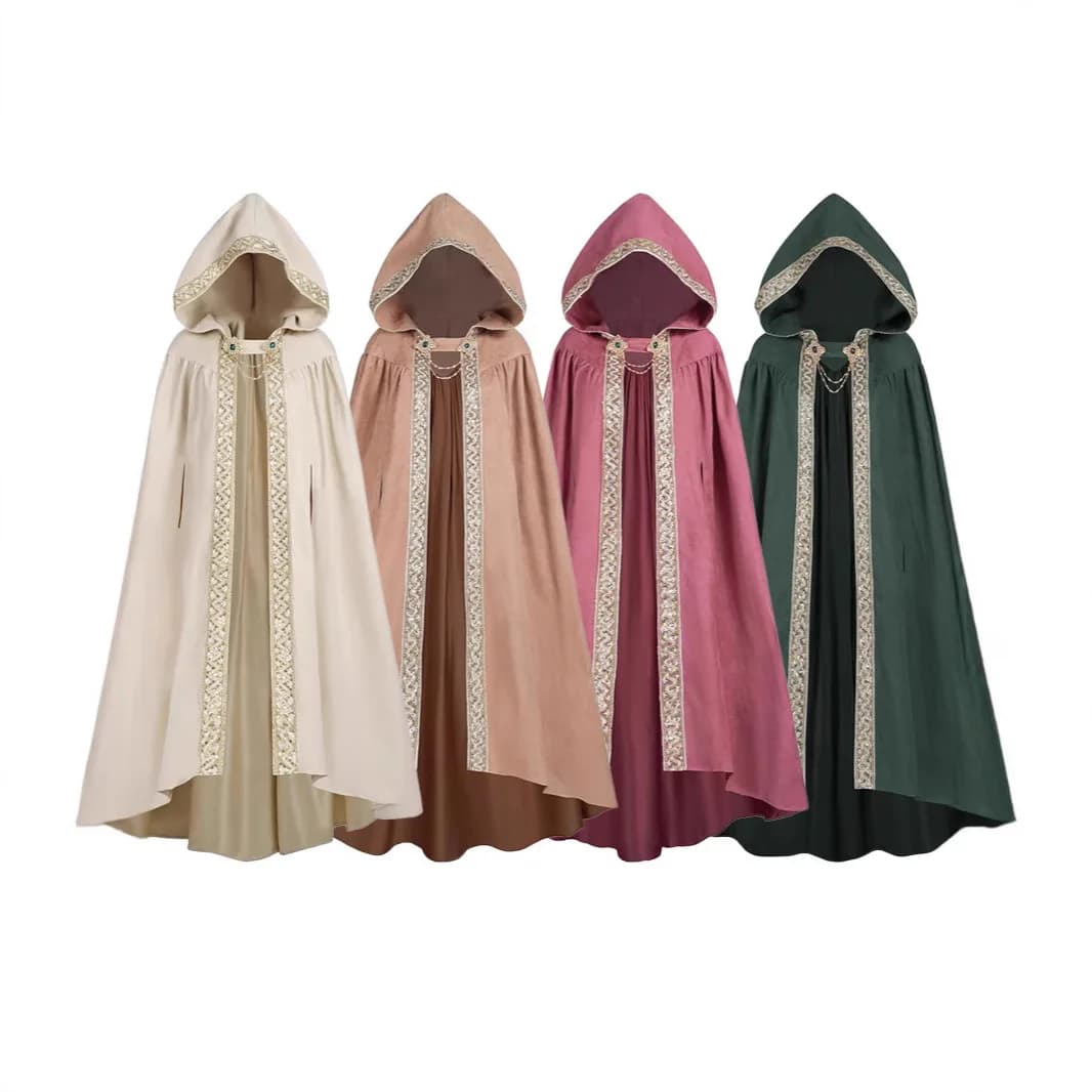 New Medieval coat for Halloween costume, Renaissance cloak, Carnival scarf, Theater shows, for Men and Women