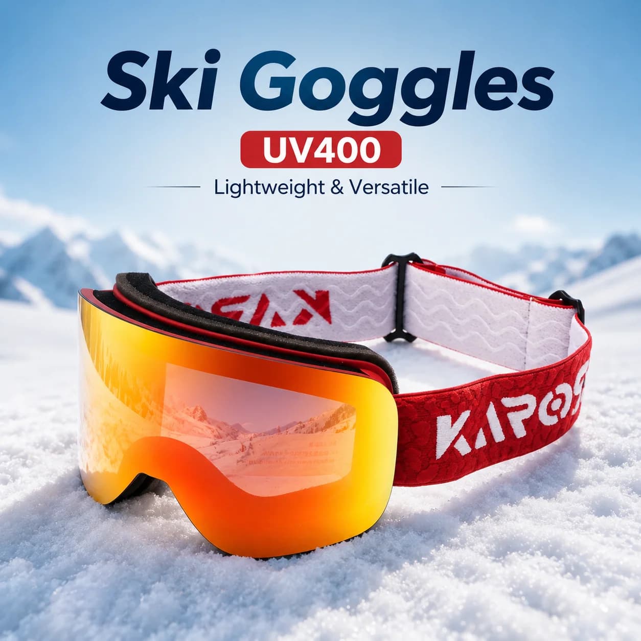 Karos Ski Goggles Double Layer Anti-Fog UV400 Lightweight Glasses New Winter Sports Snowboard Snowmobile Mountaineering Eyewear