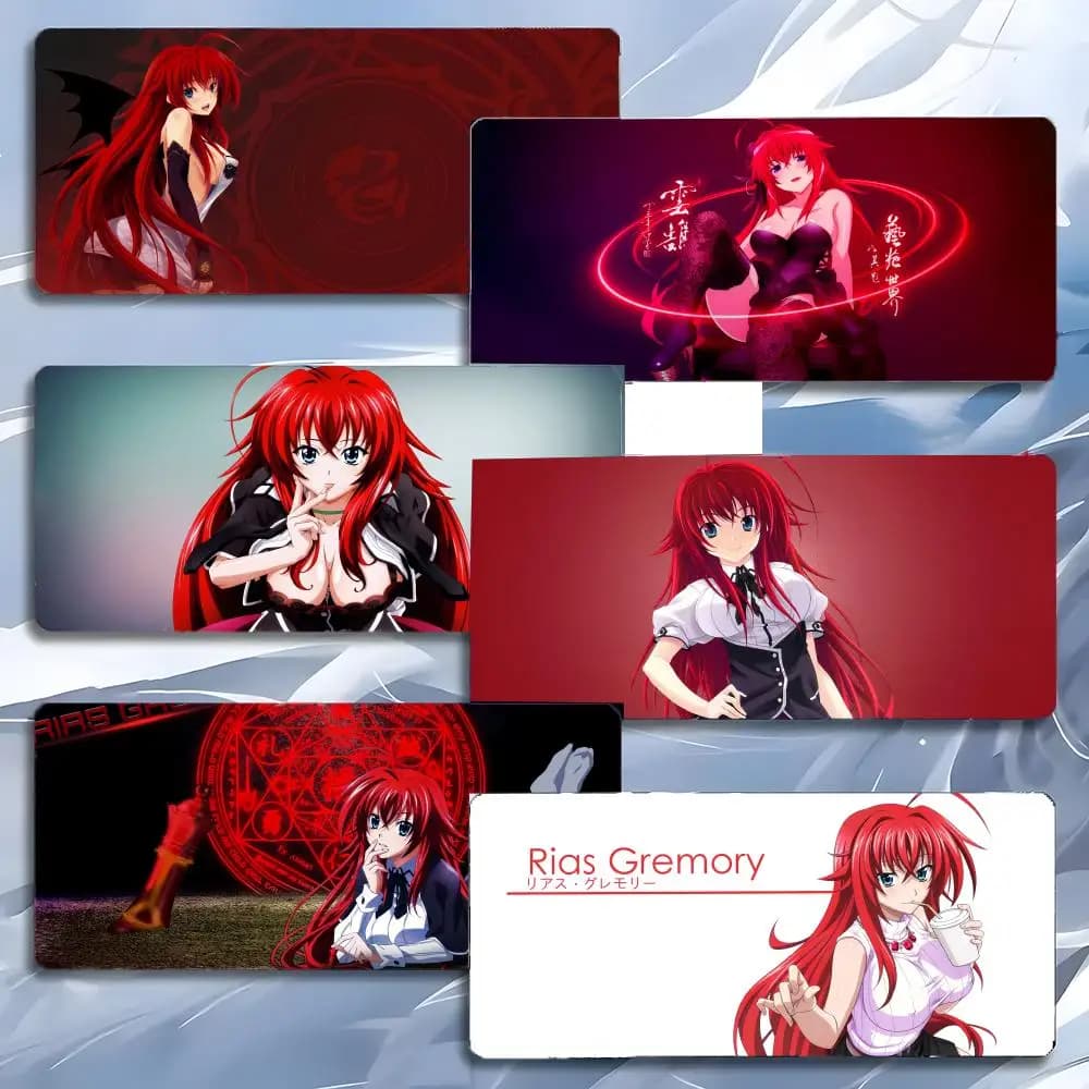 Pretty Hot Anime H-High School D x D Rias Gremory Mouse Pad Mousepad Grande Tappetino da Gioco con Bordo Bloccato e Spessore Maggiorato per PC e Scrivania