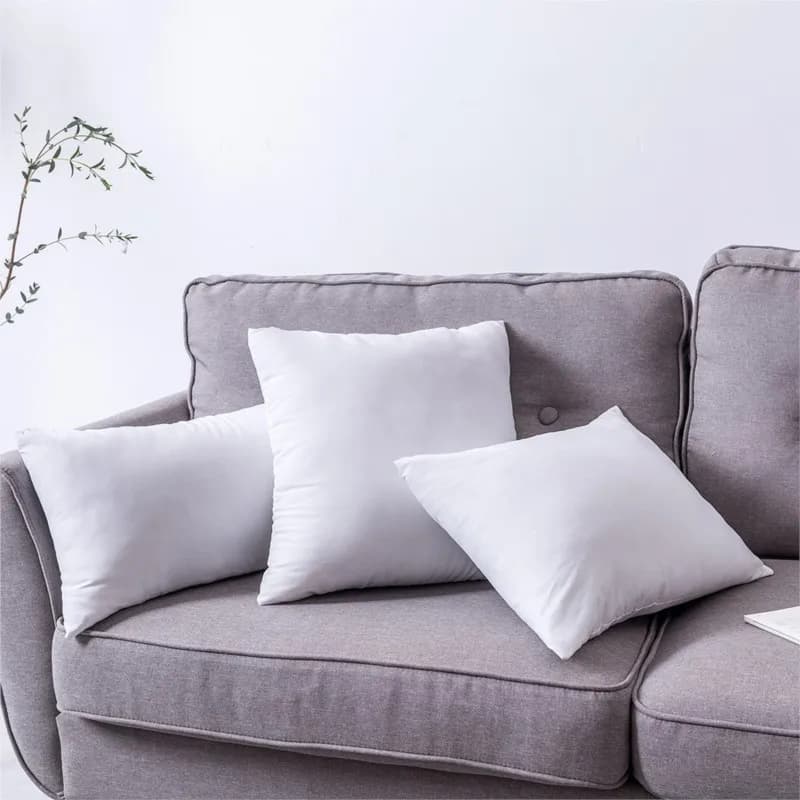 Standard white cushion with bouncy padding for sofa, car seat, home decorations, cushions 30x30/40x40/45x45/60x80cm