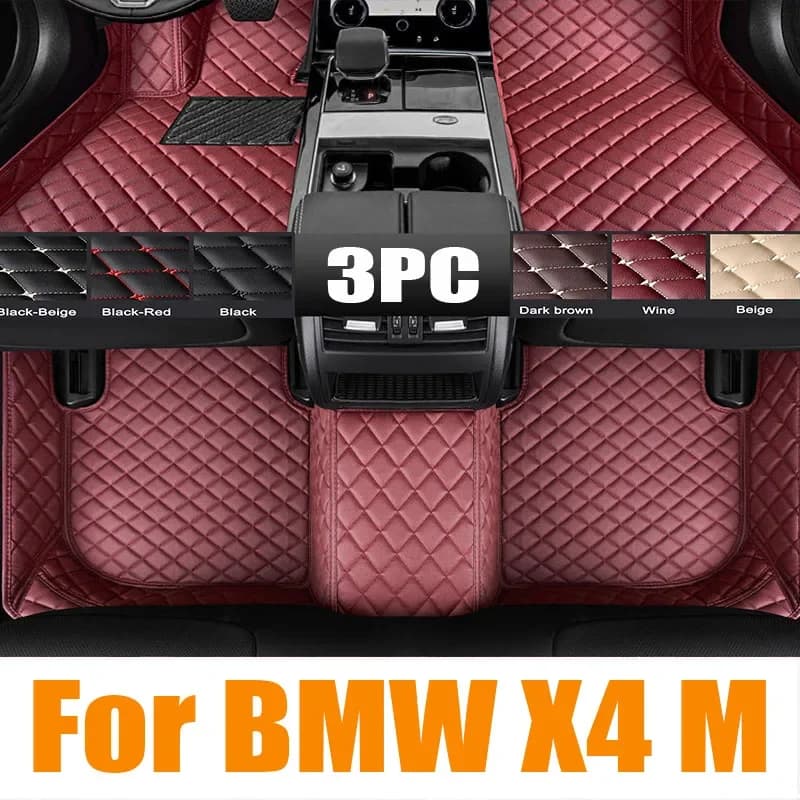 TPE Tappetini Auto Per BMW X4 M Sport G02 Accessori 2019 ~ 2023 M40i M40d Impermeabile Universale In Pelle Rilievi Del Piede Tappeto cuscino