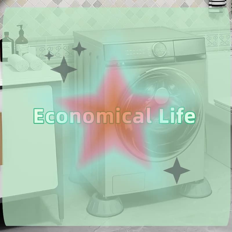 [MOA]4Pcs Anti Vibration Pads Washing Machine Rubber Feet Legs Mat Universal Noise-reducing Leg Base for Furniture[MOA]