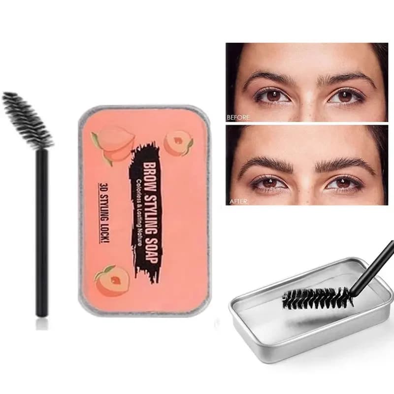 Cera per sapone per sopracciglia occhi densi sopracciglia con pennello impermeabile a lunga durata 3D Feathery Wild Brow Styling Gel facile da indossare strumenti per il trucco