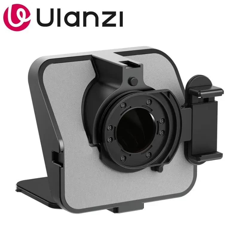 Teleprompter Ulanzi RT02 Pieghevole Senza Perdite di Luce Compatibile con Telefono, Fotocamera e Laptop per Streaming Live, Vlog e Interviste