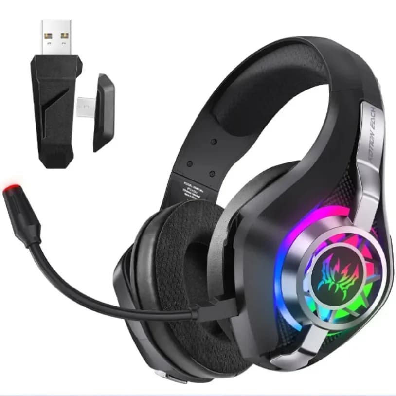 GS400 Ultra 2.4GHz Wireless Gaming Headset Bluetooth Dual Connection Stereo Headphones With Adjustable Mic For Game Live Stream