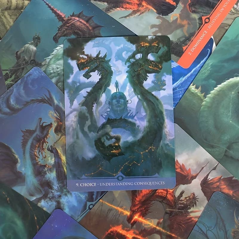 33 carte Deck Star Dragons Oracle Card con guida elettronica Fortune Telling Game 10.4*7.3cm