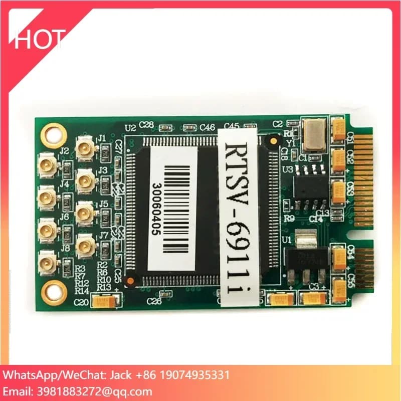 Scheda di acquisizione video CVBS Scheda video mini-PCIe RTSV-6911i con cornice video PAL/NTSC/RS170 a 8 canali su miniPCI-Express