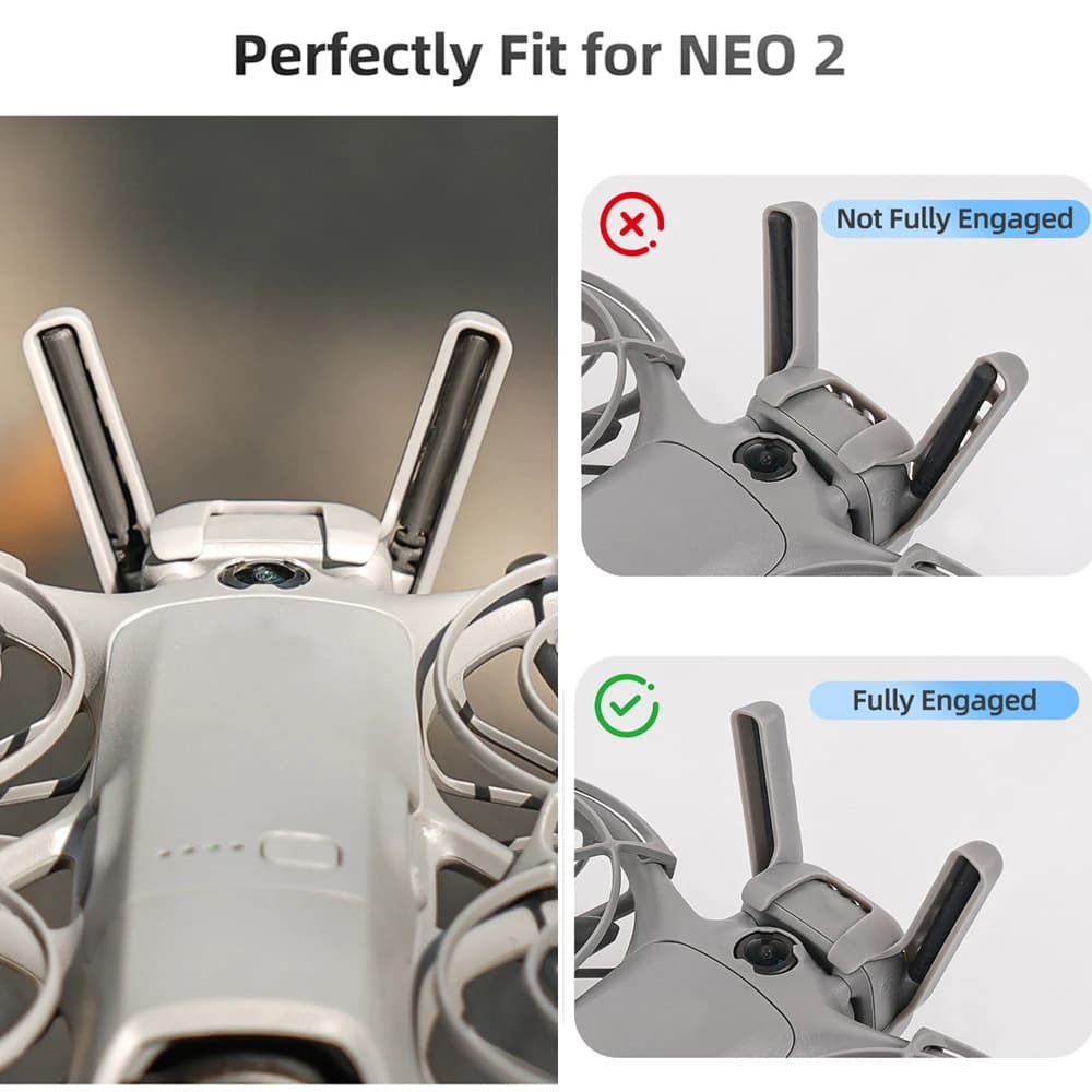 Barra di protezione antenna per DJI NEO 2, copertura in plastica rigida anti-collisione, protezione anti-caduta per gimbal, accessori di sicurezza per drone.