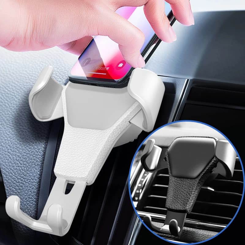 Gravity Car Holder per telefono Air Vent Clip Mount Mobile Cell Stand Smartphone supporto GPS per IPhone 12 13 Xiaomi Samsung Phone