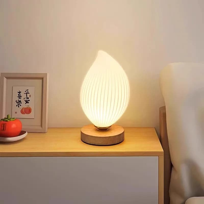 Luxury bedside lamp, creative gift, eye protection, 3D night light, modern home decoration, LED desk lamp for bedroom