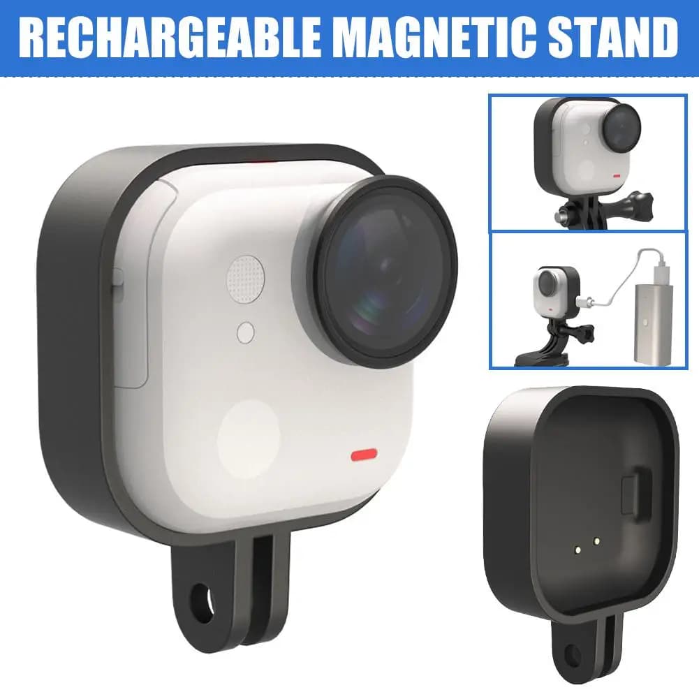 Wireless Ultra Magnetic Charging Base for Insta360 Go, Charging Support with Camera and Cordino Station