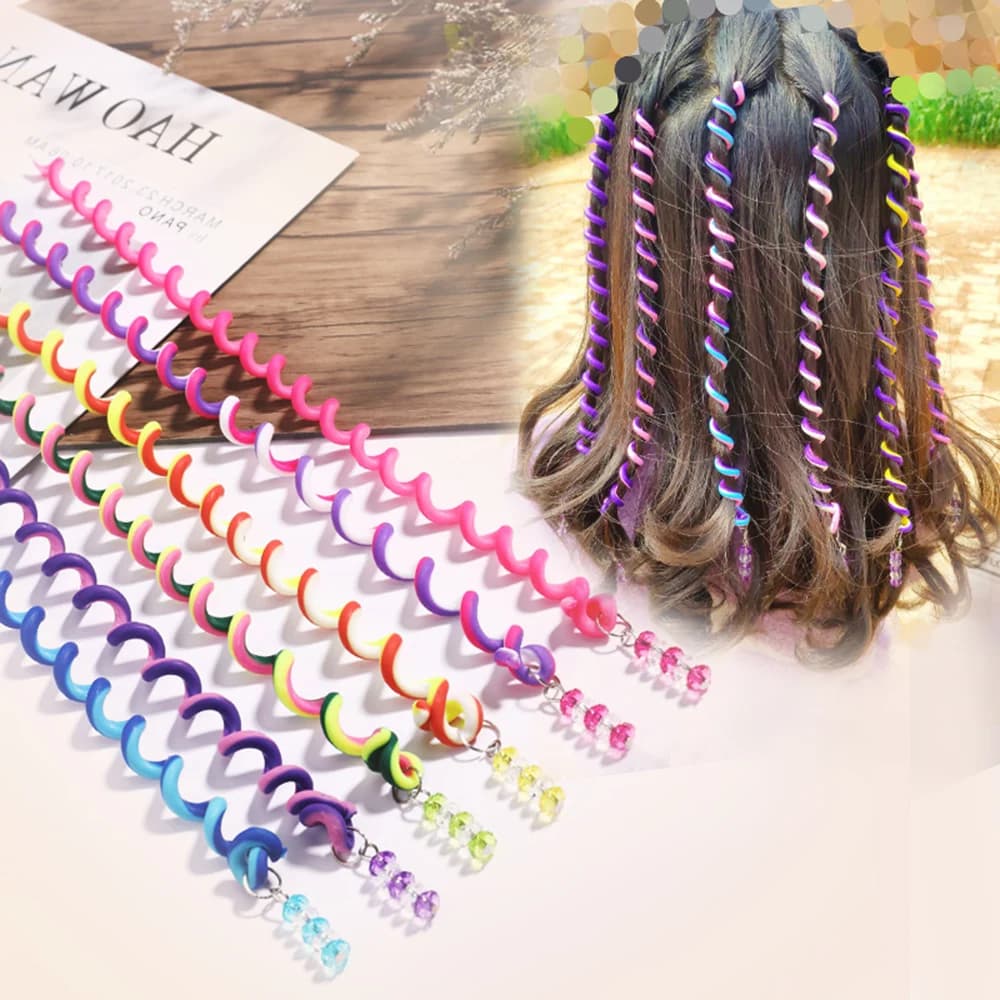 6 pieces/set hair sticker braiding braiding for children decorations for newborn hair accessories for baby hairdresser