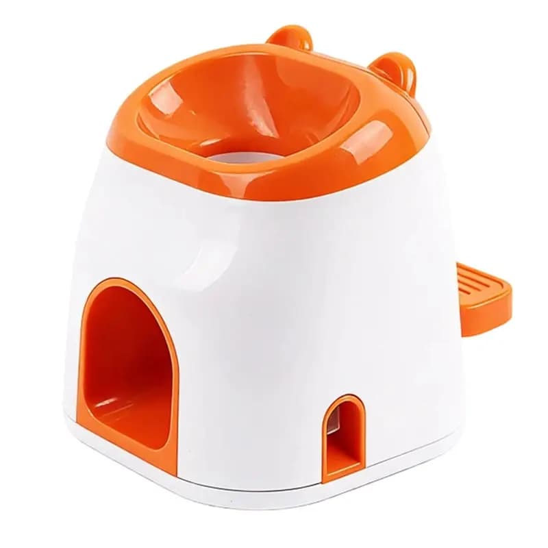 AB34-2In1 Lanciatore di Palline da Tennis per Cani con Dispenser di Snack, Gioco Interattivo a Molla con Contenitore per Snack, Stimolazione Mentale