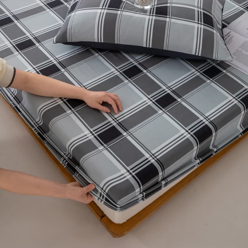 Copriletto in stile semplice lenzuolo con angoli traspirante lenzuolo stampato biancheria da letto per la casa 90x200 coprimaterasso sabanas (senza federa)
