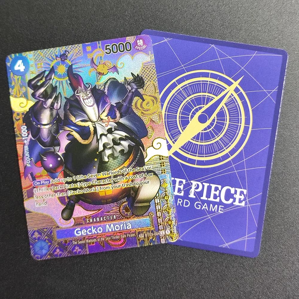 Carta Proxy One Piece 2024 One Piece EN OP08 Gecko Moria ST03-004 Carta da Collezione Super Rara Singola Carte Classiche Anime Giocattoli