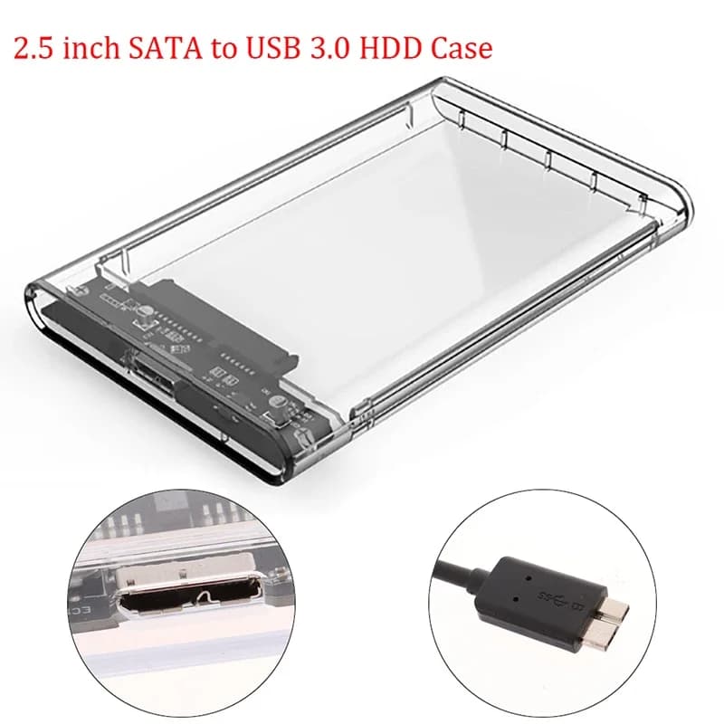 Custodia esterna per disco rigido HDD da USB 3.0 a SATA SSD da 2,5''