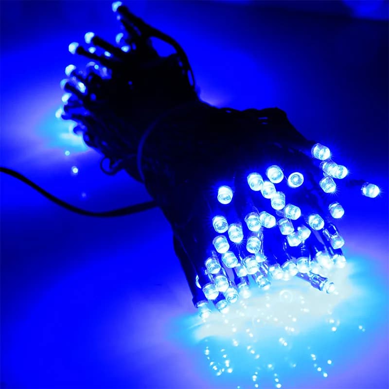Luci a stringa solari a LED impermeabili per esterni 5M/12M/22M, ghirlanda per illuminazione stradale, decorazioni natalizie per giardino