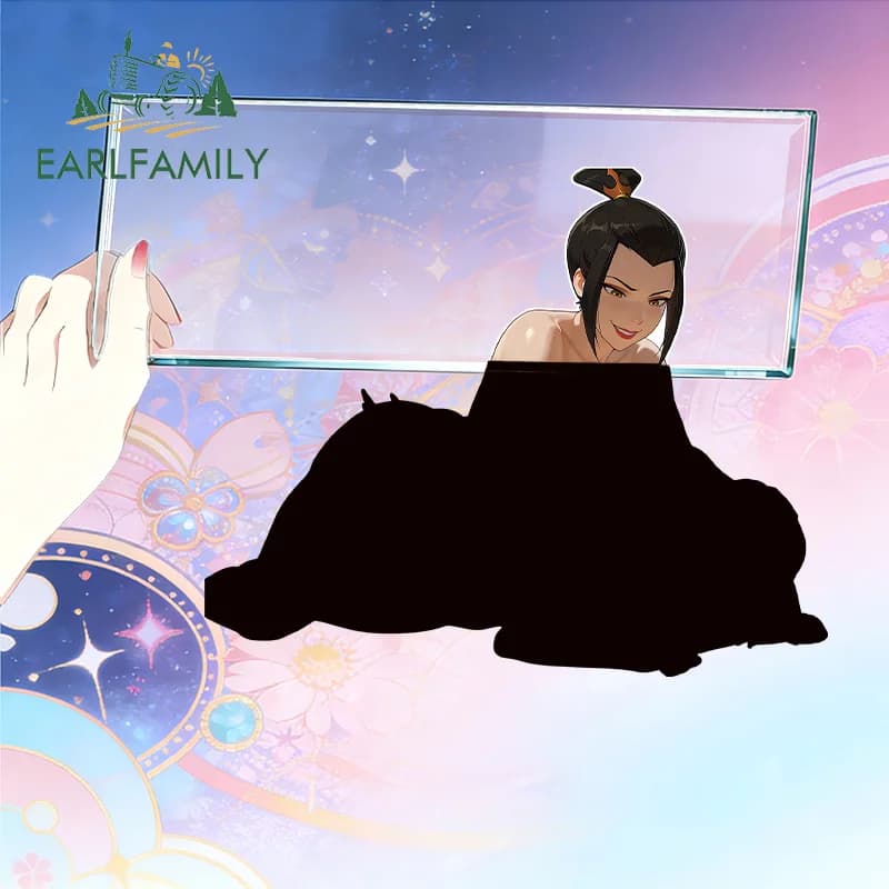 EARLFAMILY Car and motorcycle stickers with two friendly girls, PVC, for luggage, guitars, windows, custom print, suitable for vans and campers