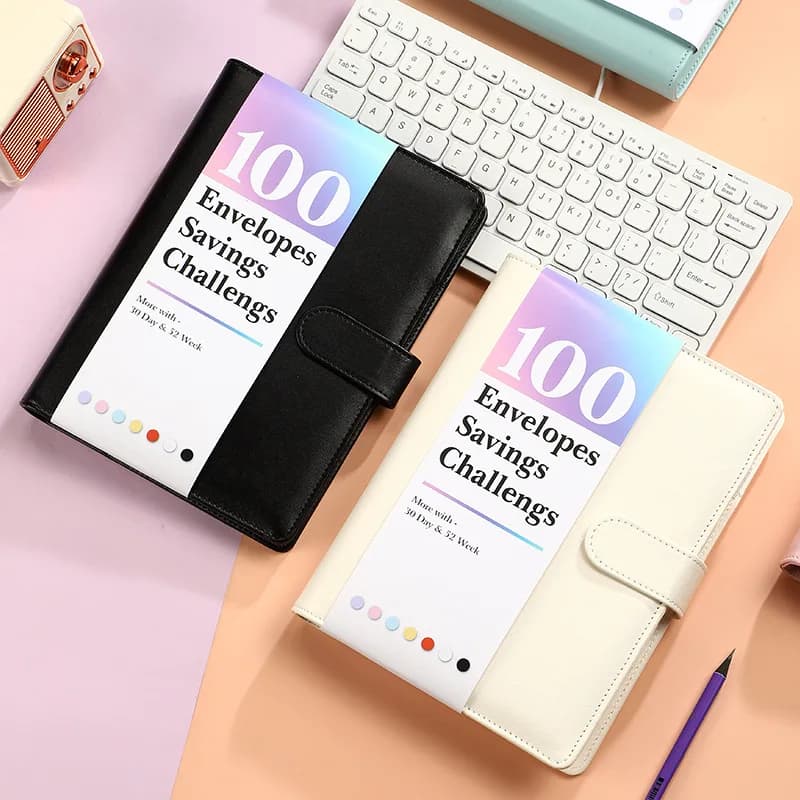 A5 100 busta sfida raccoglitore a fogli mobili quaderno copertina interna quaderno diario Planner forniture di cancelleria per ufficio