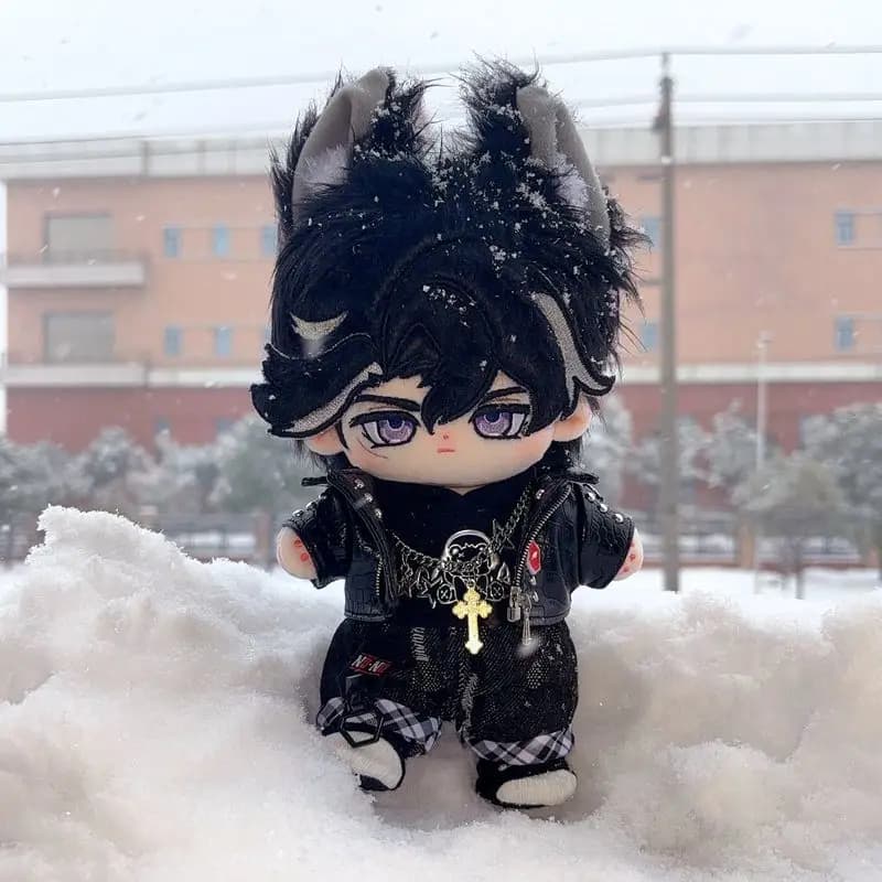 Peluche 20 cm del personaggio Wriothesley del gioco Genshin Impact, bambola di cotone per cosplay, morbido cuscino imbottito, regalo per bambini