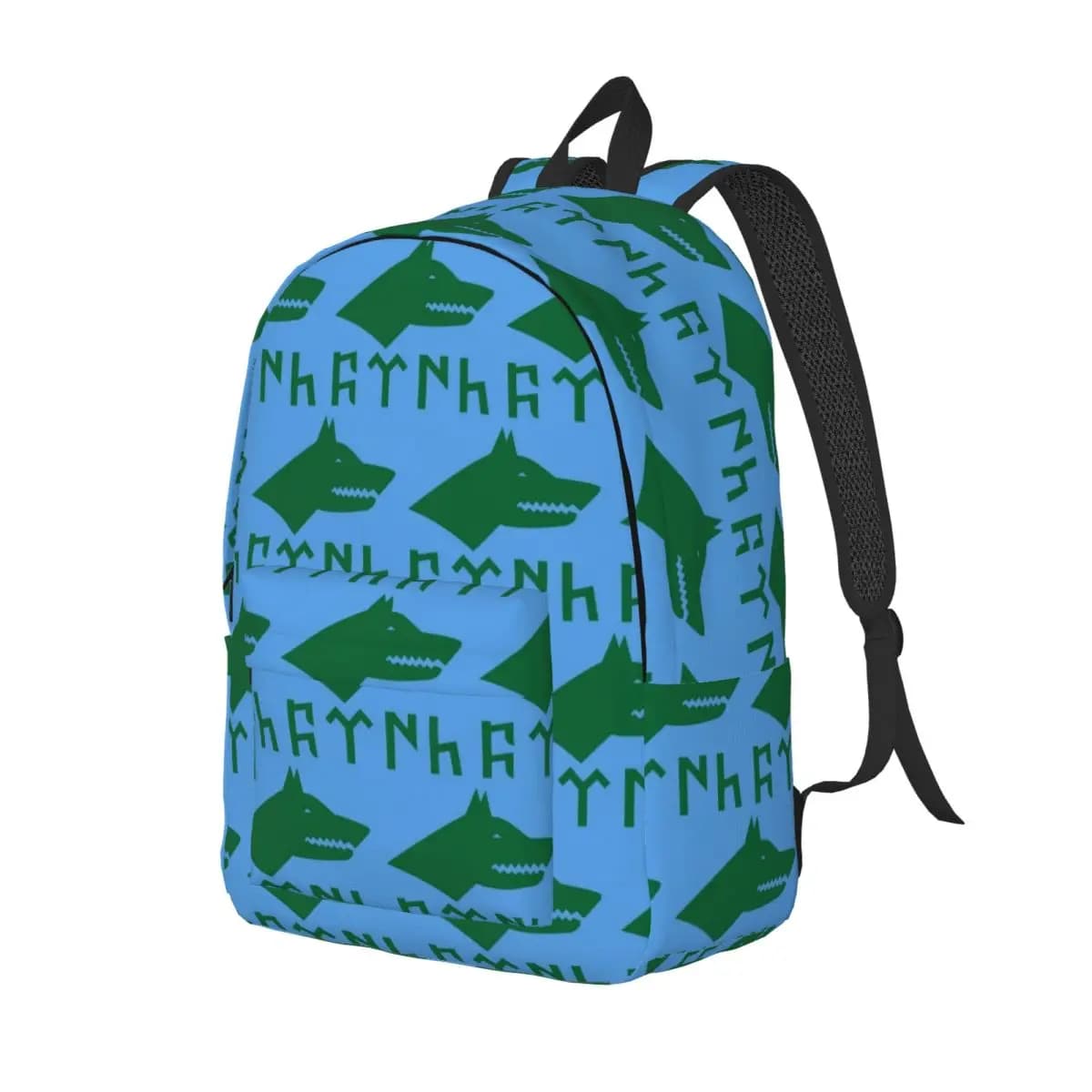 Bozkurt Song Logo Student Backpack School Bag Hiking Travel Daypack for Men Women Fashion Bookbag Shoulder Bags