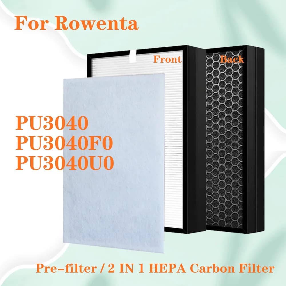 Per Rowenta Pure Air Nanocaptur + PU3040 PU3040F0 PU3040U0 sostituzione purificatore d'aria 2 in 1 HEPA e filtro a carbone XD6231U0 XD6231 XD6231F0
