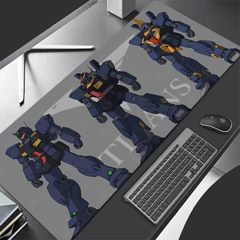 Tappetino per mouse da gioco per PC, tappetino da scrivania per computer, tappetino per tastiera Varmilo, tappetino per mouse meccanico Warrior G-gundam M-mk II