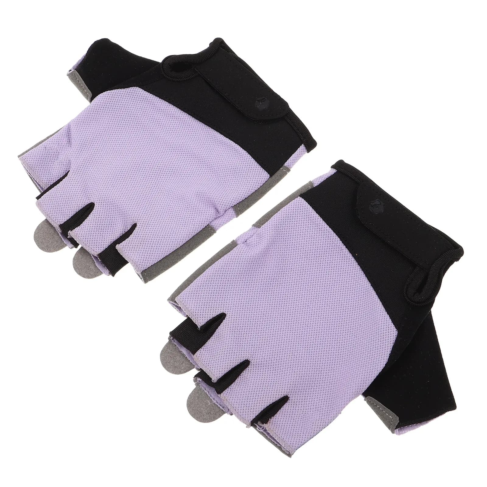 1 Paio di Guanti da Allenamento Mezze Dita per Donna e Uomo, per Palestra, Fitness, Ciclismo, Trazioni, Sollevamento Pesi, Traspiranti, Antiscivolo, con Palmo Imbottito