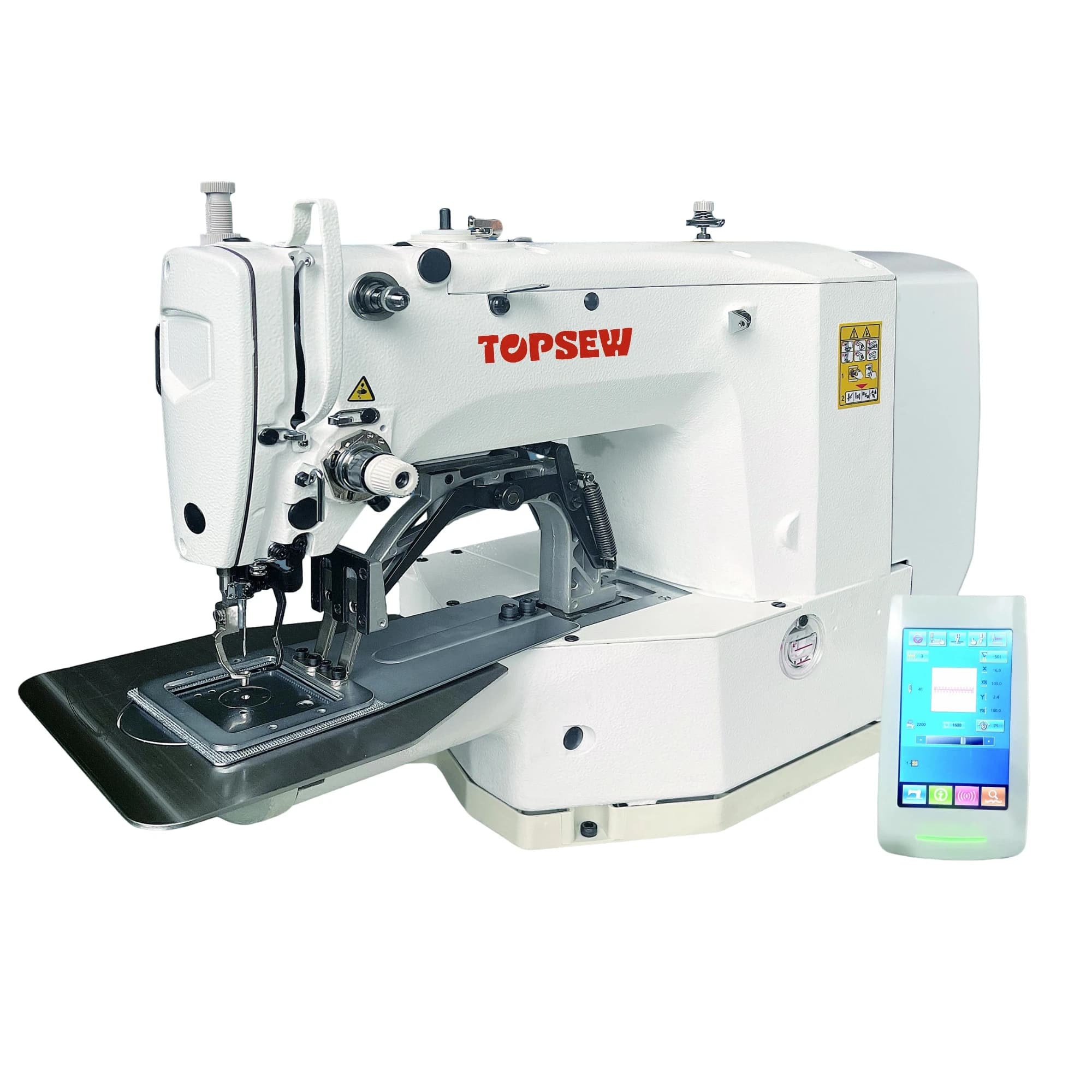 Macchina da cucire computerizzata per barattature e etichette di abbigliamento, calze e cartellini di marca TOPSEW TS-1965 per ATV e UTV
