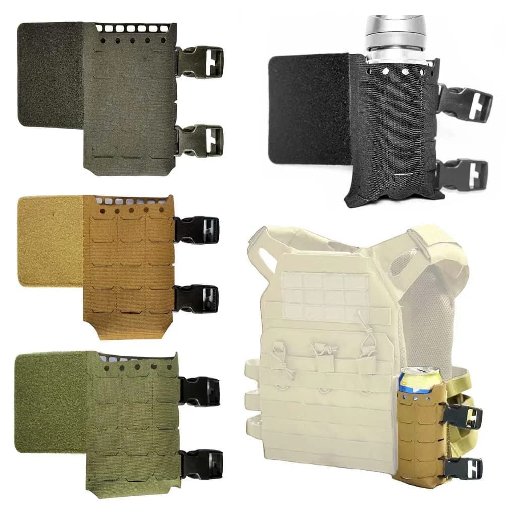 Borsa per accessori di espansione zaino gilet tattico borsa per bottiglia d'acqua appiccicosa multifunzione borsa walkie-talkie per esterno e caccia